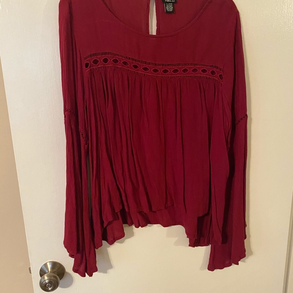 High-Low Sheer Blouse